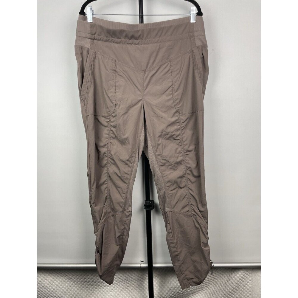 Indygena Nakato Crop Capri Taupe Brown Hiking Outdoor Athletic Pull On Pants‎ XL